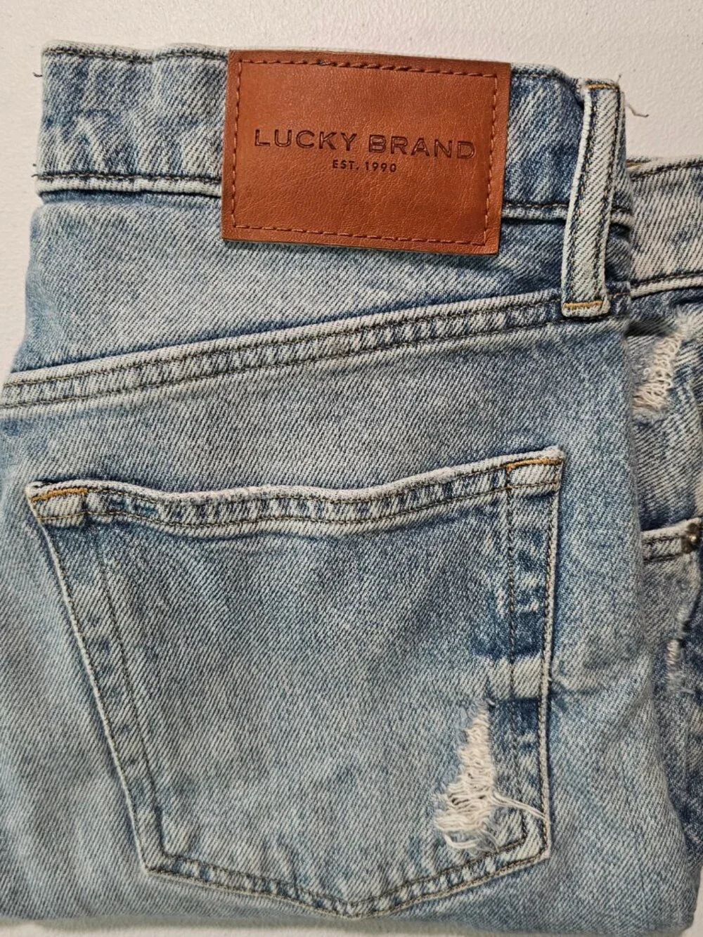 Two Pack Lucky Brand Boy Mid-rise Relaxed Straight Jeans lot x2 | both 4/27
